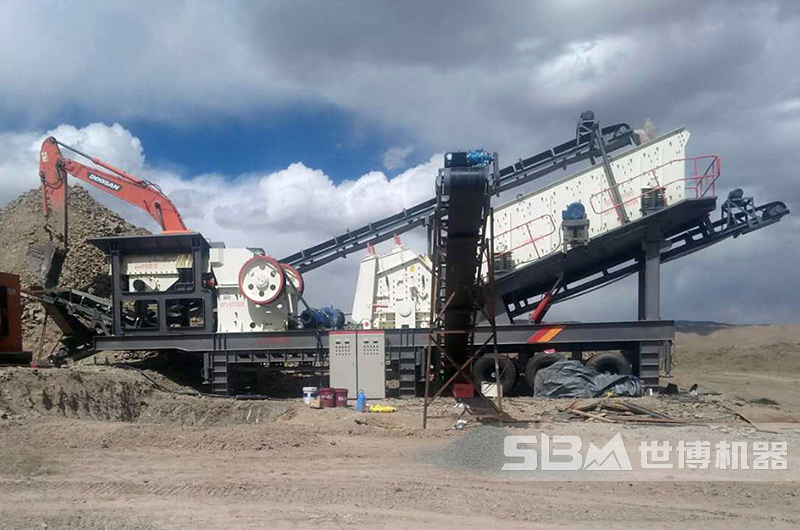 便捷式流動破碎機，四組合移動破碎站