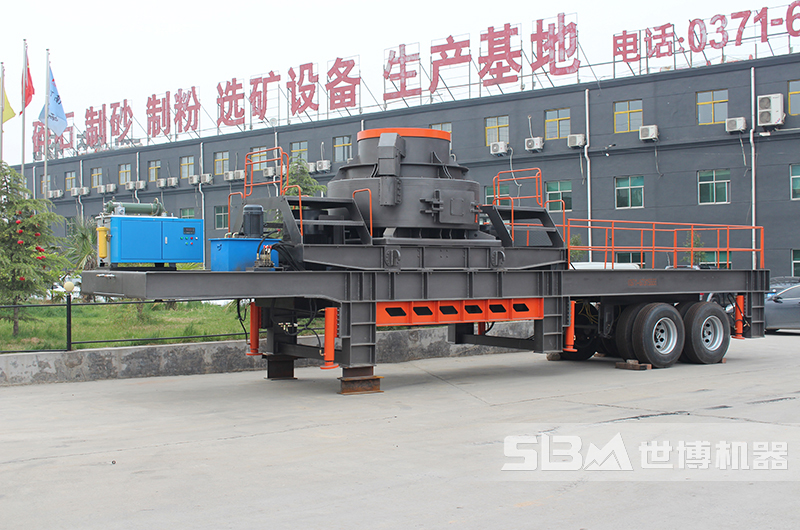 移動制砂機，配置5x制砂機
