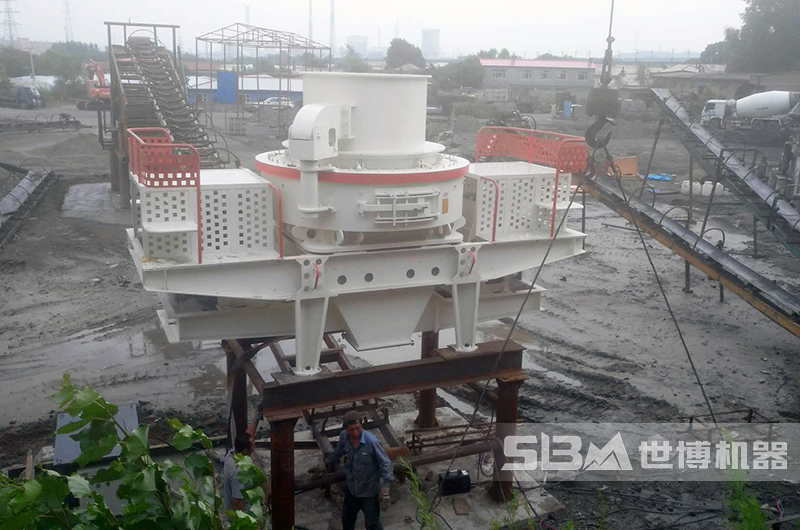 風(fēng)化砂制沙生產(chǎn)線現(xiàn)場圖