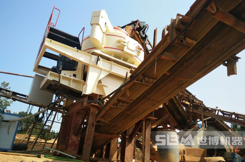 江西河卵石制砂現(xiàn)場