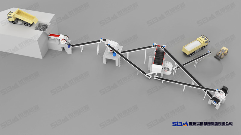一套完整的破碎制沙洗沙設(shè)備生產(chǎn)線(xiàn)