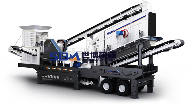 四組合移動石子破碎機結(jié)構(gòu)設計圖