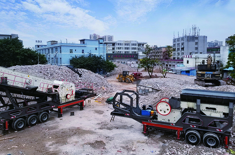 多機(jī)組合可移動(dòng)式碎石生產(chǎn)線