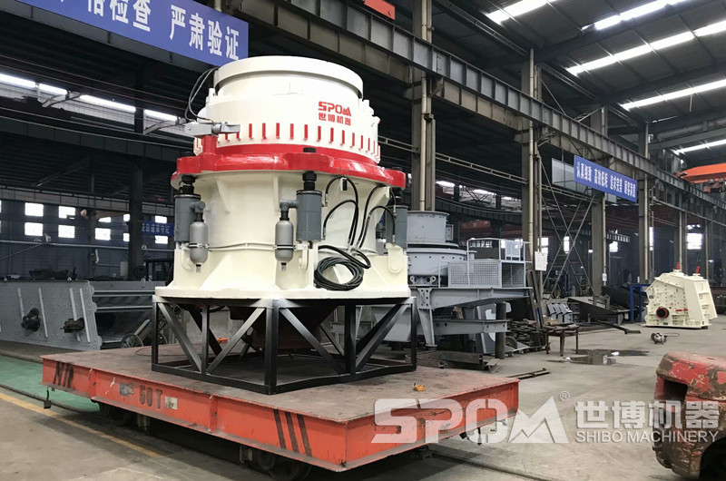 圓錐破碎機，中細碎花崗巖