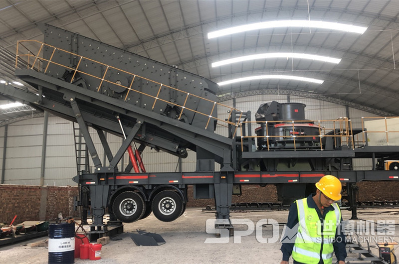 車載移動打砂機安裝現(xiàn)場