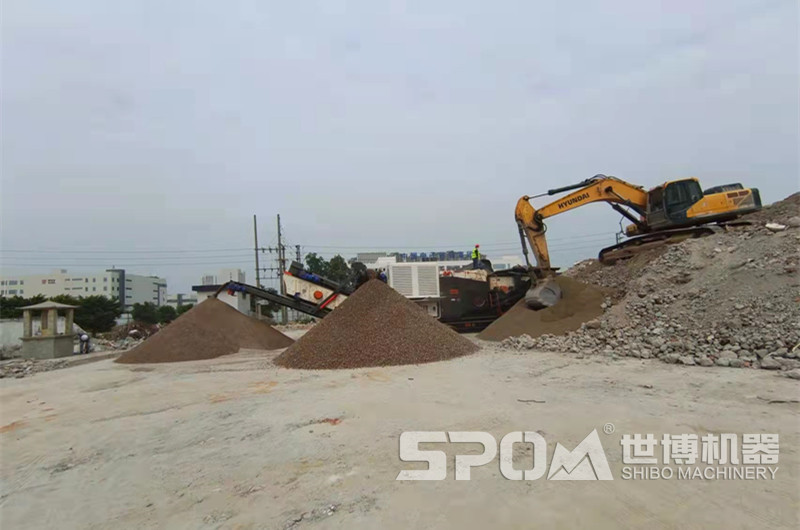 建筑垃圾制砂設(shè)備，移動(dòng)建筑垃圾破碎制砂機(jī)