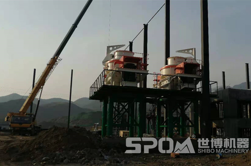 上津張家灣，5X制砂機安裝現(xiàn)場